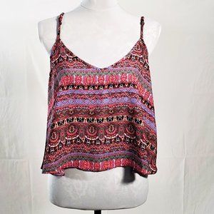 Boho sheer V-neck Tank Top NWOT